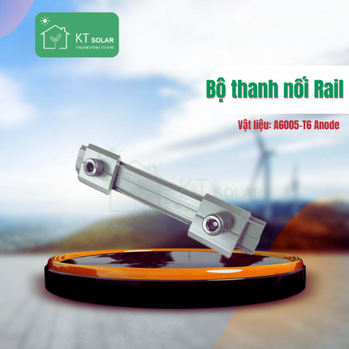 Thanh Nối Rail Nhôm A6005-T6 – Phụ Kiện Lắp Đặt Điện Mặt Trời