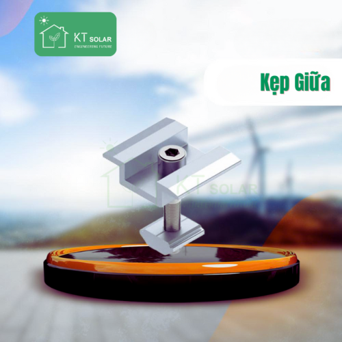 Kẹp Giữa - Phụ kiện cố định tấm pin mặt trời