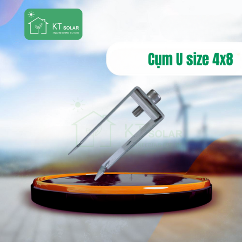 Cùm U Mạ Kẽm 40x80 – Phụ Kiện Cố Định Pin Điện Mặt Trời