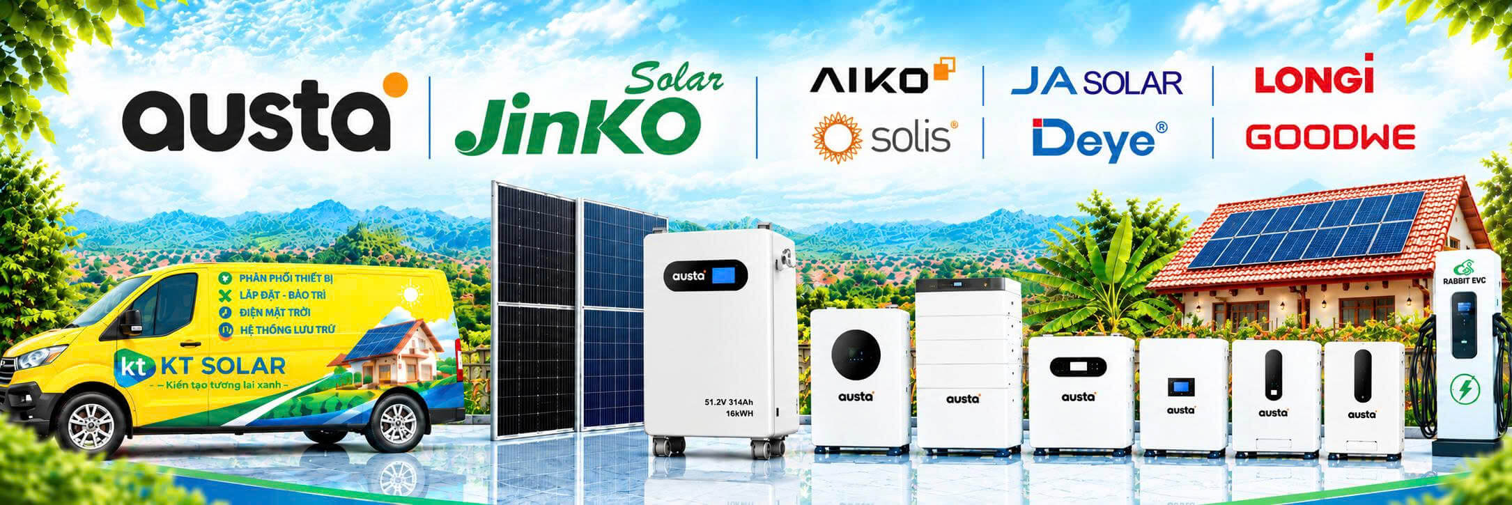Banner KT Solar Điện năng lượng mặt trời